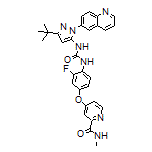 4-[4-[3-[3-(tert-Butyl)-1-(6-quinolyl)-5-pyrazolyl]ureido]-3-fluorophenoxy]-N-methylpicolinamide