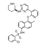 (S)-2-Chloro-N-[6-methyl-5-[[3-[2-(3-piperidylamino)-4-pyrimidinyl]-2-pyridyl]oxy]-1-naphthyl]benzenesulfonamide