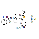 N-[3-[5-(2-Amino-4-pyrimidyl)-2-(tert-butyl)-4-thiazolyl]-2-fluorophenyl]-2,6-difluorobenzenesulfonamide Methanesulfonate