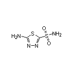 5-Amino-1,3,4-thiadiazole-2-sulfonamide