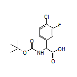 2-(Boc-amino)-2-(4-chloro-3-fluorophenyl)acetic Acid