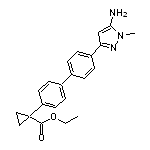 Ethyl 1-[4’-(5-Amino-1-methyl-3-pyrazolyl)-4-biphenylyl]cyclopropanecarboxylate