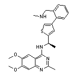 (R)-6,7-Dimethoxy-2-methyl-N-[1-[4-[2-[(methylamino)methyl]phenyl]thiophen-2-yl]ethyl]quinazolin-4-amine