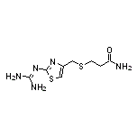 3-[[[2-[(Diaminomethylene)amino]-4-thiazolyl]methyl]thio]propanamide