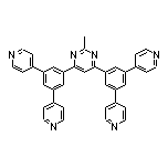 4,6-Bis[3,5-di(4-pyridyl)phenyl]-2-methylpyrimidine