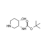 (3R,4S)-3-(Boc-amino)piperidin-4-ol