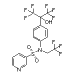 N-[4-(1,1,1,3,3,3-Hexafluoro-2-hydroxy-2-propyl)phenyl]-N-(2,2,2-trifluoroethyl)pyridine-3-sulfonamide