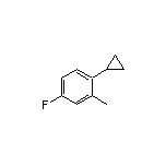 1-Cyclopropyl-4-fluoro-2-methylbenzene