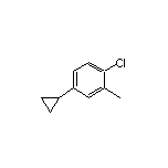 1-Chloro-4-cyclopropyl-2-methylbenzene