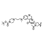 (S)-6-[[3-(4-Boc-1-piperazinyl)propyl](methyl)amino]-N-[2-(2-cyano-4,4-difluoro-1-pyrrolidinyl)-2-oxoethyl]quinoline-4-carboxamide