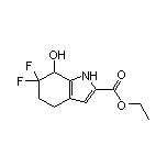 Ethyl 6,6-Difluoro-7-hydroxy-4,5,6,7-tetrahydro-1H-indole-2-carboxylate