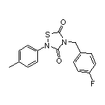 4-(4-Fluorobenzyl)-2-(p-tolyl)-1,2,4-thiadiazolidine-3,5-dione