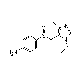 4-[[(1-Ethyl-4-methyl-5-imidazolyl)methyl]sulfinyl]aniline