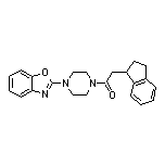 1-[4-(2-Benzoxazolyl)-1-piperazinyl]-2-(2,3-dihydro-1H-inden-1-yl)ethanone