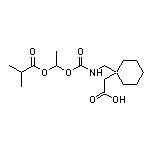 2-[1-[[[[1-(Isobutyryloxy)ethoxy]carbonyl]amino]methyl]cyclohexyl]acetic Acid