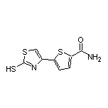 5-(2-Mercapto-4-thiazolyl)thiophene-2-carboxamide