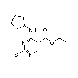 Ethyl 4-(Cyclopentylamino)-2-(methylthio)pyrimidine-5-carboxylate