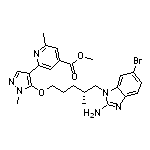 Methyl (R)-2-[5-[[5-(2-Amino-6-bromo-1-benzimidazolyl)-4-methylpentyl]oxy]-1-methyl-4-pyrazolyl]-6-methylisonicotinate