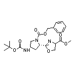 Methyl 2-[(2S,4S)-1-Cbz-4-(Boc-amino)-2-pyrrolidinyl]-4,5-dihydrooxazole-4-carboxylate