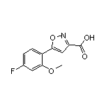 5-(4-Fluoro-2-methoxyphenyl)isoxazole-3-carboxylic Acid