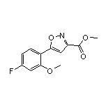 Methyl 5-(4-Fluoro-2-methoxyphenyl)isoxazole-3-carboxylate