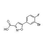 5-(3-Bromo-4-fluorophenyl)isoxazole-3-carboxylic Acid