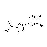 Methyl 5-(3-Bromo-4-fluorophenyl)isoxazole-3-carboxylate