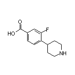 3-Fluoro-4-(4-piperidyl)benzoic Acid