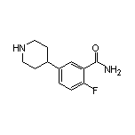 2-Fluoro-5-(4-piperidyl)benzamide