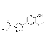 Methyl 5-(4-Hydroxy-3-methoxyphenyl)isoxazole-3-carboxylate