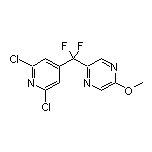 2-[(2,6-Dichloro-4-pyridyl)difluoromethyl]-5-methoxypyrazine