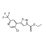 Ethyl 5-[5-Chloro-2-(trifluoromethyl)-4-pyridyl]isoxazole-3-carboxylate