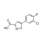 5-(3-Chloro-4-fluorophenyl)isoxazole-3-carboxylic Acid