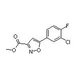 Methyl 5-(3-Chloro-4-fluorophenyl)isoxazole-3-carboxylate