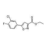 Ethyl 5-(3-Chloro-4-fluorophenyl)isoxazole-3-carboxylate