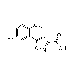 5-(5-Fluoro-2-methoxyphenyl)isoxazole-3-carboxylic Acid