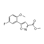 Methyl 5-(5-Fluoro-2-methoxyphenyl)isoxazole-3-carboxylate