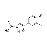 5-(4-Fluoro-3-methylphenyl)isoxazole-3-carboxylic Acid