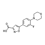 5-(3-Fluoro-4-morpholinophenyl)isoxazole-3-carboxylic Acid