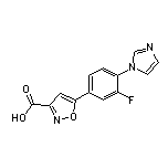 5-[3-Fluoro-4-(1-imidazolyl)phenyl]isoxazole-3-carboxylic Acid