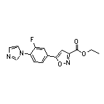 Ethyl 5-[3-Fluoro-4-(1-imidazolyl)phenyl]isoxazole-3-carboxylate