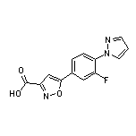 5-[3-Fluoro-4-(1-pyrazolyl)phenyl]isoxazole-3-carboxylic Acid