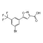 5-[3-Bromo-5-(trifluoromethyl)phenyl]isoxazole-3-carboxylic Acid