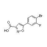 5-(4-Bromo-3-fluorophenyl)isoxazole-3-carboxylic Acid