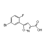 5-(5-Bromo-2-fluorophenyl)isoxazole-3-carboxylic Acid