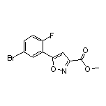 Methyl 5-(5-Bromo-2-fluorophenyl)isoxazole-3-carboxylate