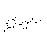 Ethyl 5-(5-Bromo-2-fluorophenyl)isoxazole-3-carboxylate