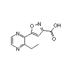 5-(3-Ethyl-2-pyrazinyl)isoxazole-3-carboxylic Acid