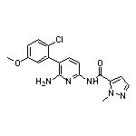 N-[6-Amino-5-(2-chloro-5-methoxyphenyl)pyridin-2-yl]-1-methyl-1H-pyrazole-5-carboxamide