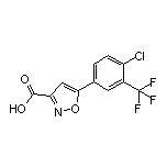 5-[4-Chloro-3-(trifluoromethyl)phenyl]isoxazole-3-carboxylic Acid